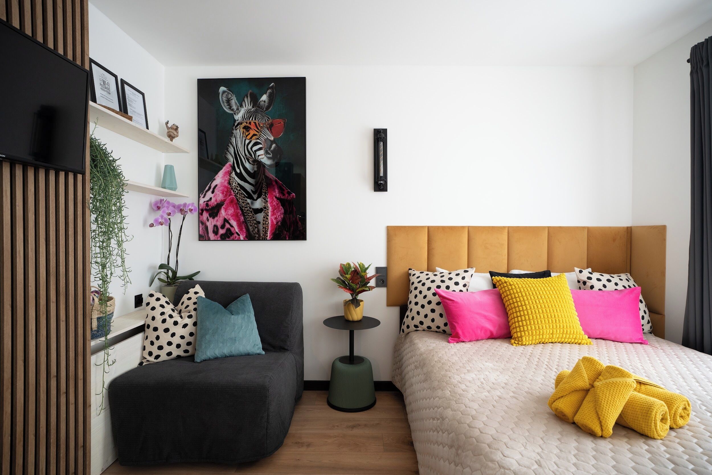 1 間睡房、Wi-Fi、床單