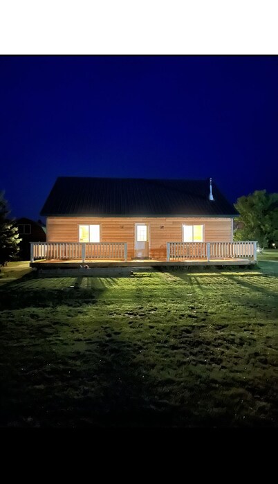 Little cabin near a lake 