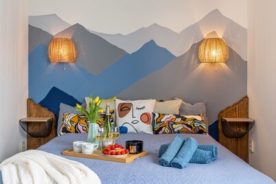 Two bedroom apartment great for family, with playground and free parking in yard