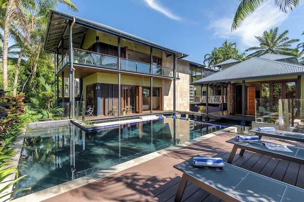 Soak up the tropical sun in your private pool oasis