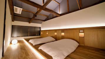 Casa de estilo japonés, 2 habitaciones, sauna, planta ejecutiva | 2 dormitorios, sábanas italianas Frette, ropa de cama de alta calidad