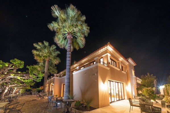 Front of property – evening/night