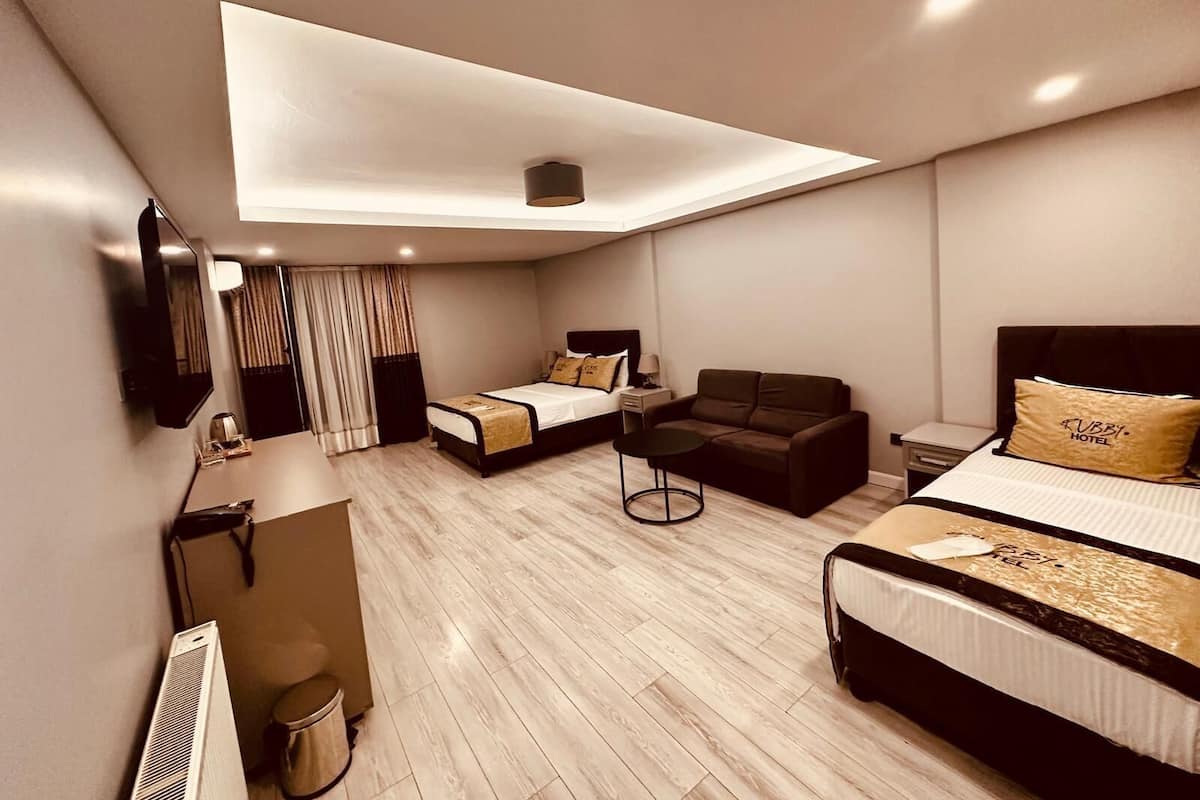 Family Suit Executive | 客房內保險箱、筆電工作空間、遮光布/窗簾、隔音