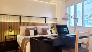 1 slaapkamer, een strijkplank/strijkijzer, wifi, beddengoed