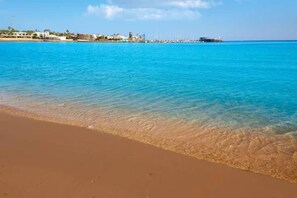 En la playa