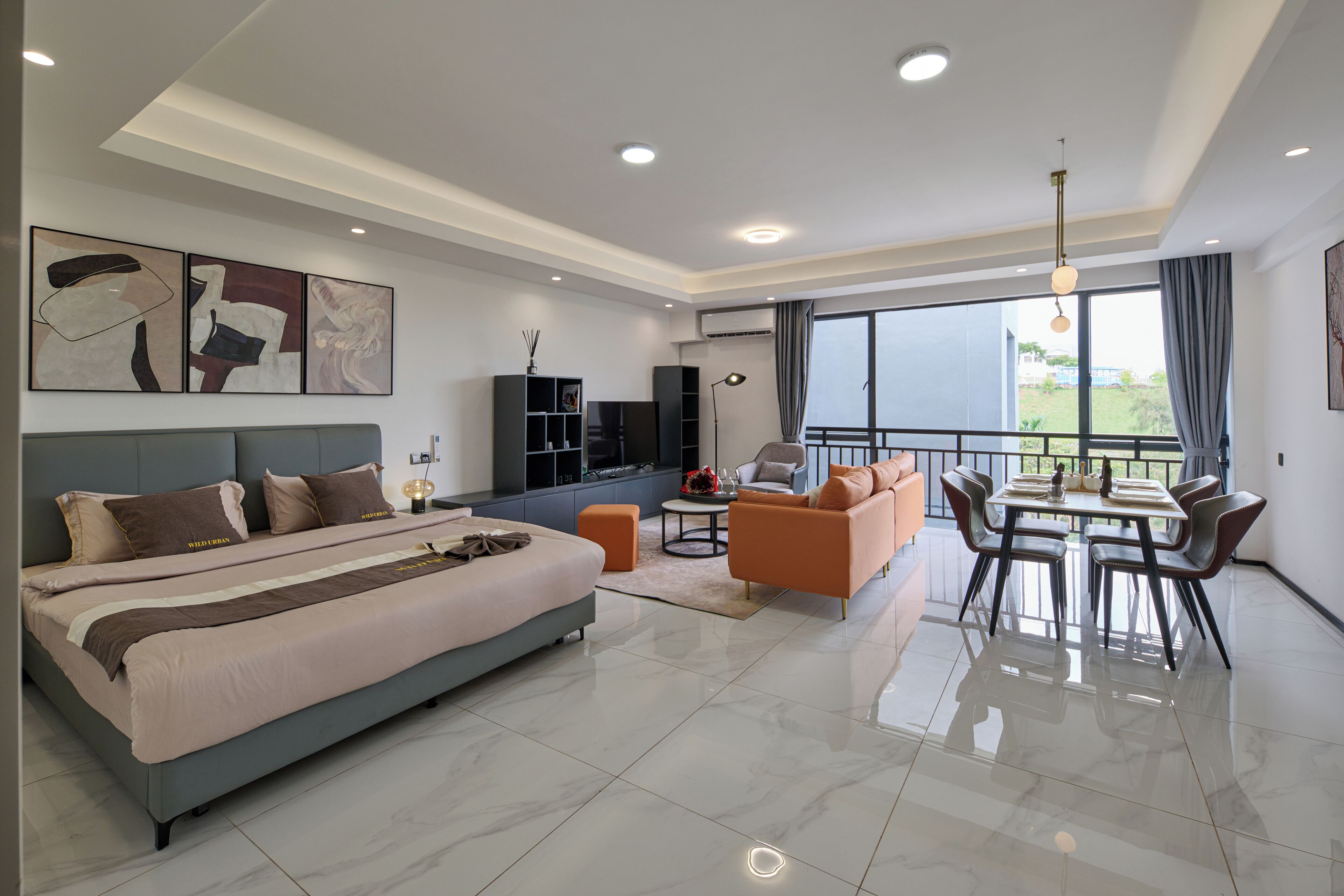 Standard Studio, 1 King Bed, Balcony, Garden View | Desk, laptop workspace, iron/ironing board, free WiFi
