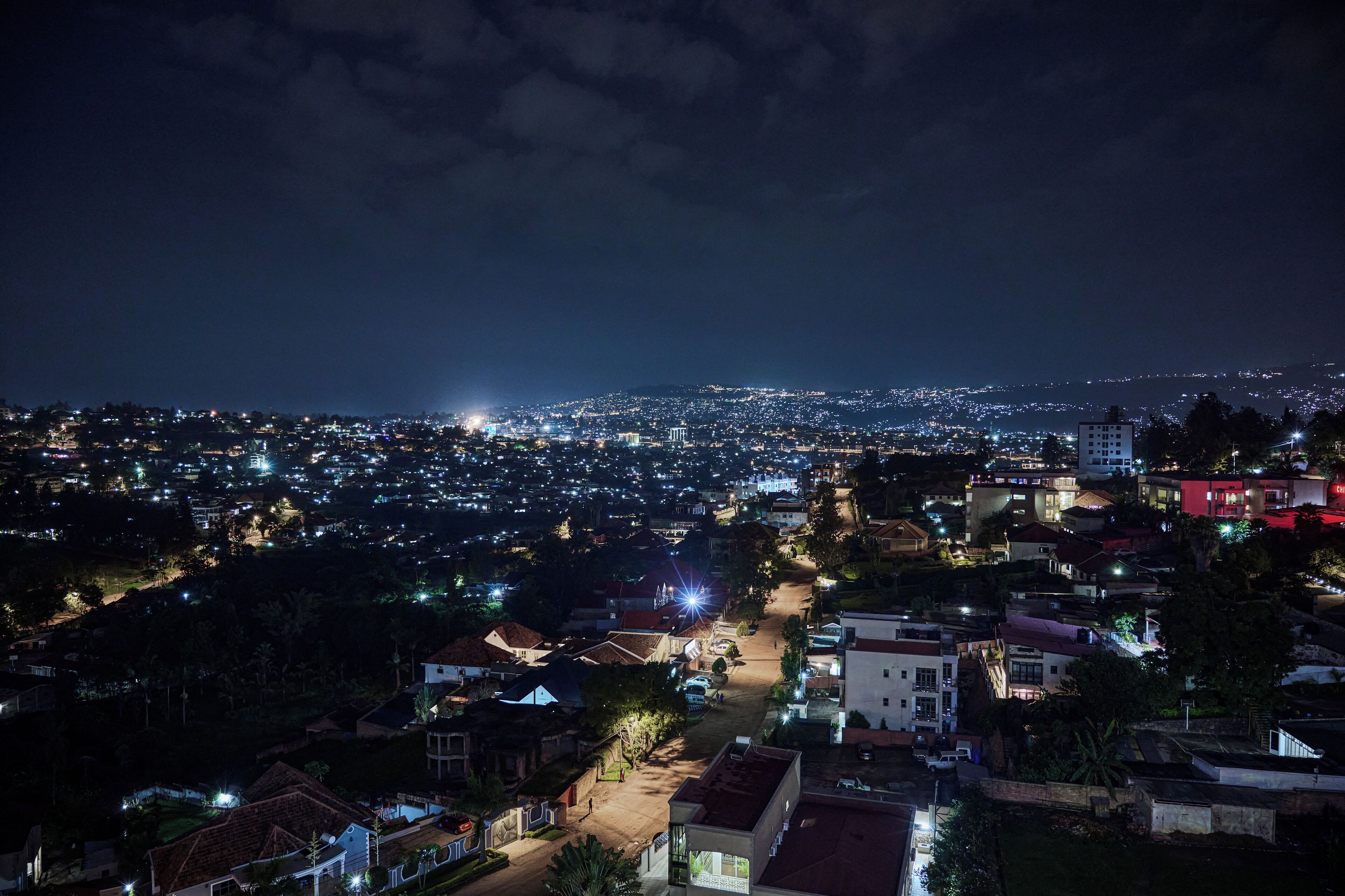 Vue sur la ville depuis l’hébergement 