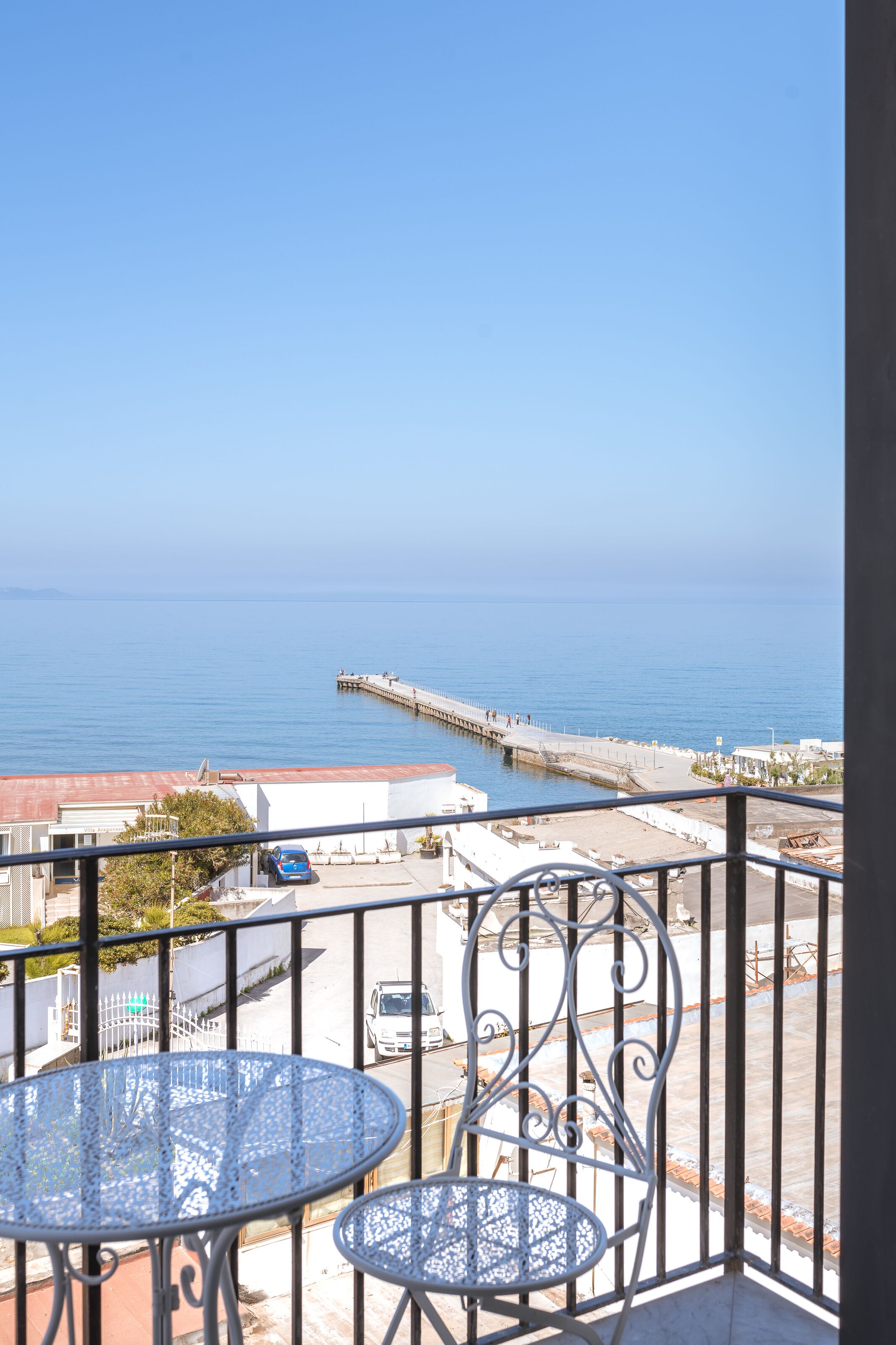 Blick vom Balkon