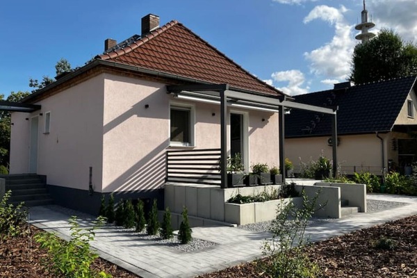 Ferienhaus Albertus 
Terrassenansicht