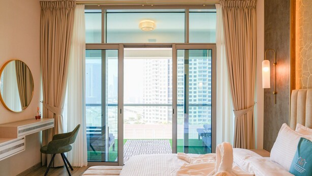 ดีลักซ์อพาร์ทเมนท์ | 1 ห้องนอน, เตารีด/โต๊ะรีดผ้า, Wi-Fi ฟรี, ห้องพักตกแต่งอย่างมีเอกลักษณ์