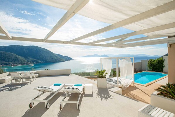 Pool - Villa Vasiliki Sea View (Lefkada)