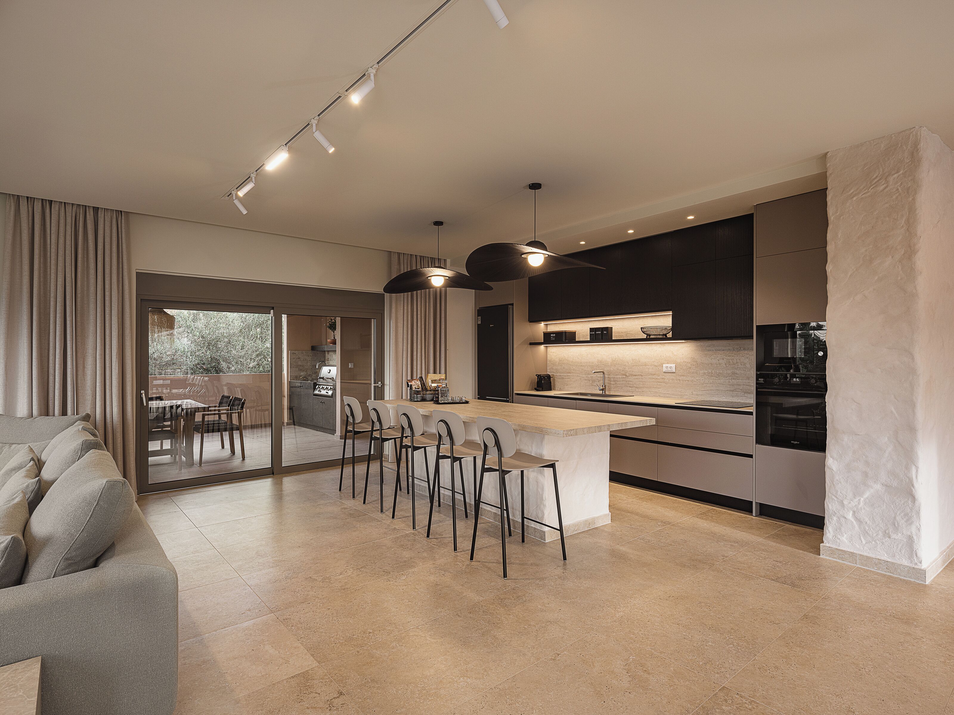 Luxury Villa, 6 Bedrooms, Private Pool, Partial Sea View | Private kitchen | Full-size fridge, microwave, oven, stovetop