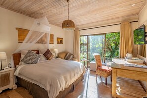 Doppelzimmer zur Einzelnutzung, Gartenblick | Kostenloses WLAN, Bettwäsche