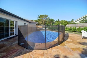 A heated pool