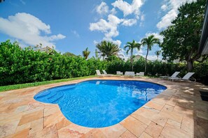 A heated pool