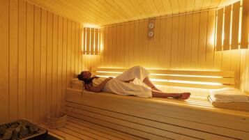 Sauna, steam room, massages