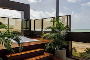 Presidential-Doppelzimmer, Terrasse, Meerblick | Blick vom Balkon