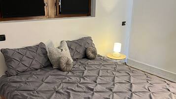 1 bedroom, travel crib, free WiFi, bed sheets