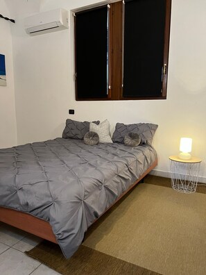 1 makuuhuone, vauvan matkasänky, ilmainen Wi-Fi, vuodevaatteet