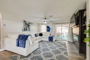 Flachbildfernseher, Kamin