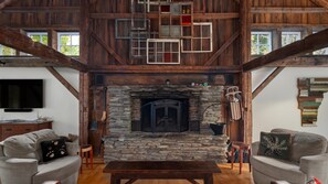 Smart TV, fireplace, printers