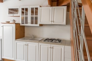 Fridge, microwave, dishwasher, toaster