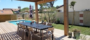 Outdoor dining - Astragale 4, Belle Villa Rénovée à Mimizan (Mimizan)