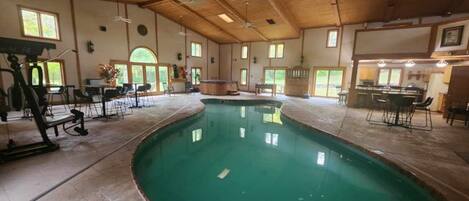Indoor pool, a heated pool