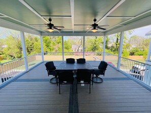 Outdoor dining - Luxury Medical District Home, EV Charger, Gated #7 (Augusta)