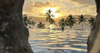 Second floor condo with a view of the beach and Samana Bay. Apartment 5D