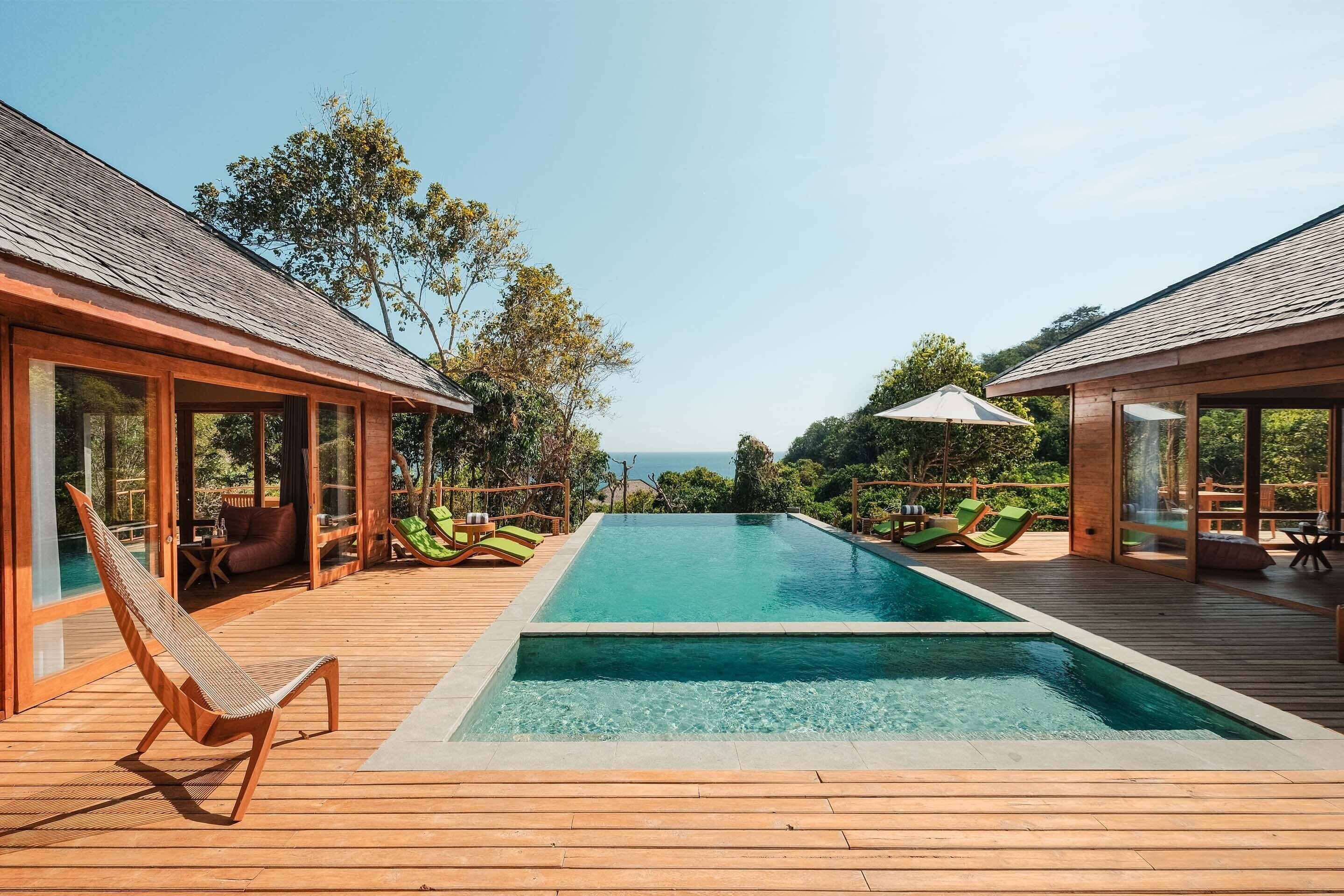 Villa – panorama, privat basseng (3 Bedroom Jungle Pool Villa) | Sengetøy av topp kvalitet, dundyner, memory foam-senger og minibar