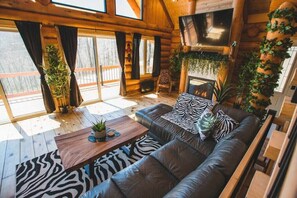 电视、壁炉、办公室