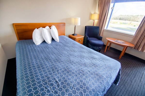 Room, 1 Queen Bed | Desk, iron/ironing board, free WiFi, bed sheets - Sportsman Inn Us Hwy-64 (Plymouth)