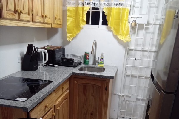 Réfrigérateur, micro-ondes, plaque de cuisson, bouilloire électrique