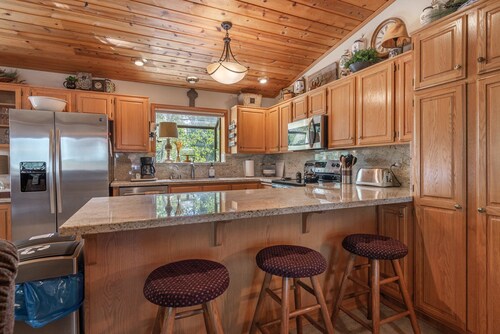 Perfect location, large, stunning home with hot tub