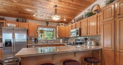Perfect location, large, stunning home with hot tub