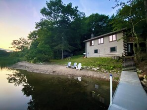 Exterior - Lakefront cabin with dock, hot tub, fire pit!! (Plymouth)