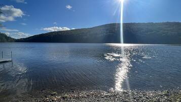 Sun-loungers, beach towels
