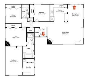 Casa (2 Bedrooms) | Servicio de la propiedad