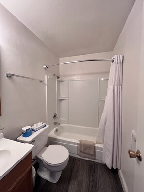 Towels, soap, toilet paper