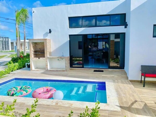 Outdoor pool - Enjoy a Private villa in Paradise with a private pool, FREE Wifi,Free NETFLIX
(Punta Cana)