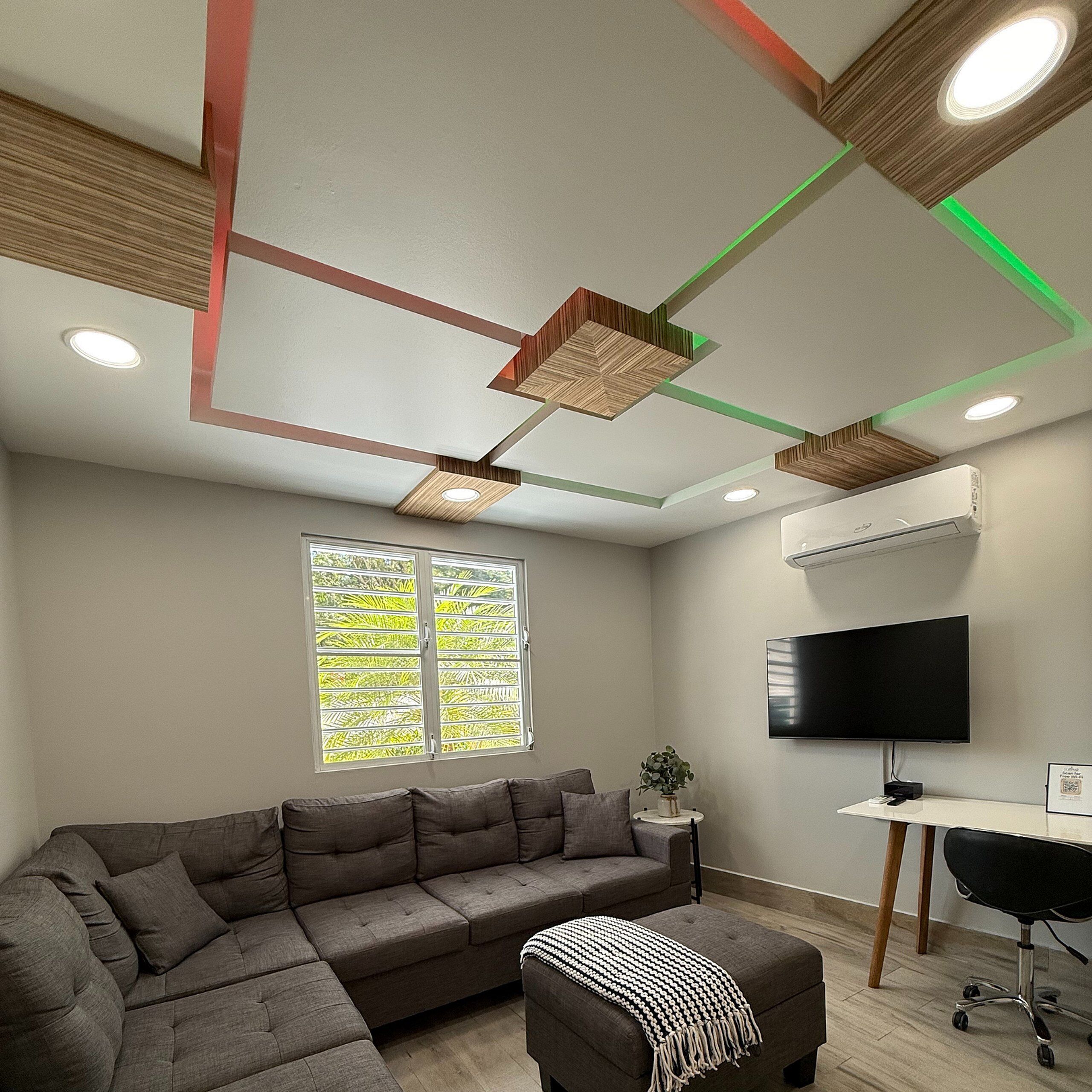 EcoMar Rental #4 | Living area | 46-inch Smart TV with digital channels