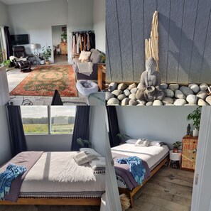 1 bedroom, bed sheets