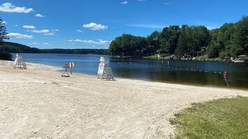 Sun loungers, beach towels