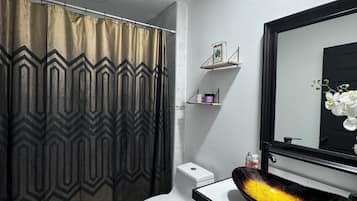 Towels, soap, toilet paper