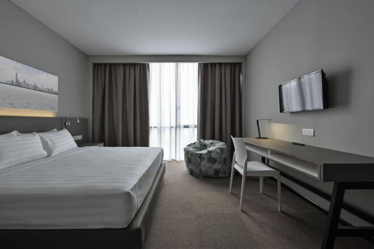 1 bedroom, Select Comfort beds, individually furnished, desk