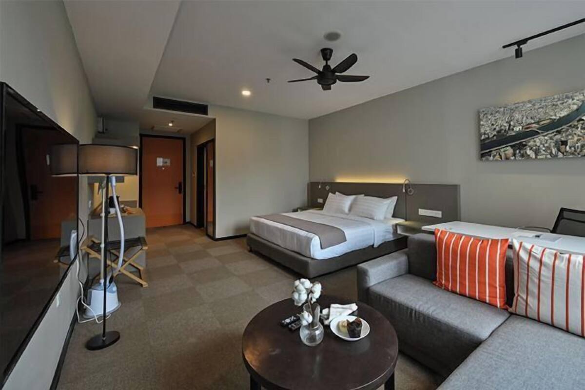 1 bedroom, Select Comfort beds, individually furnished, desk