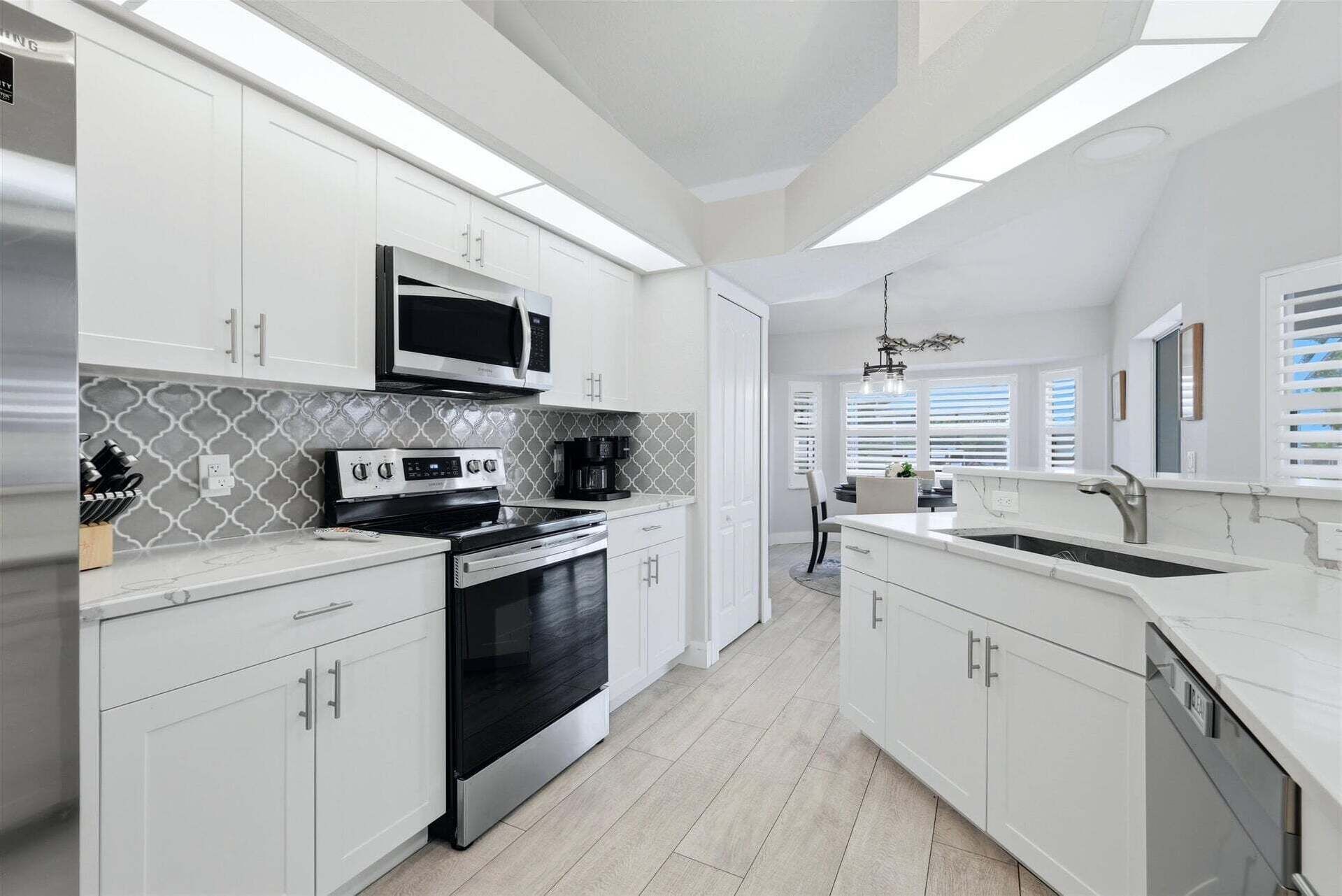 Bright, fully-equipped kitchen