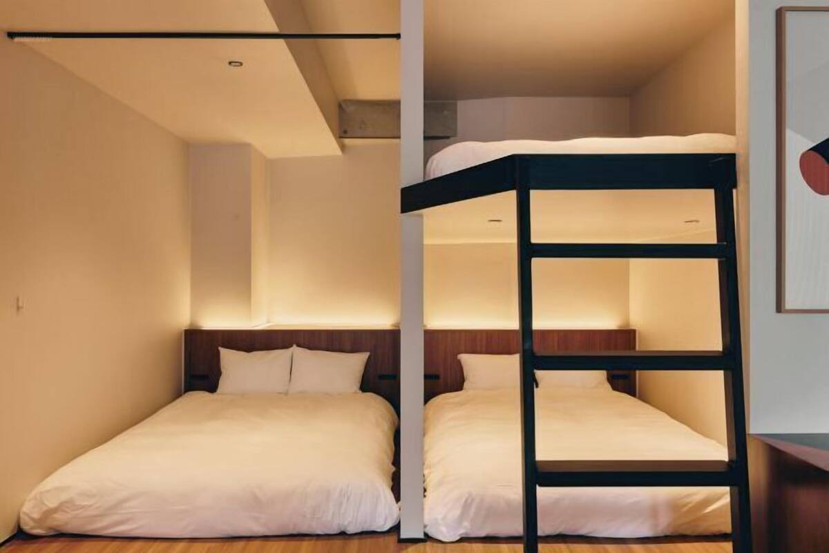 1 bedroom, individually decorated, blackout curtains, soundproofing