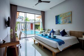 4 bedrooms, iron/ironing board, WiFi, bed sheets - Villa Mimosa 3, Luxury 4Bedroom Private Pool-Rawai (Tambon Rawai)